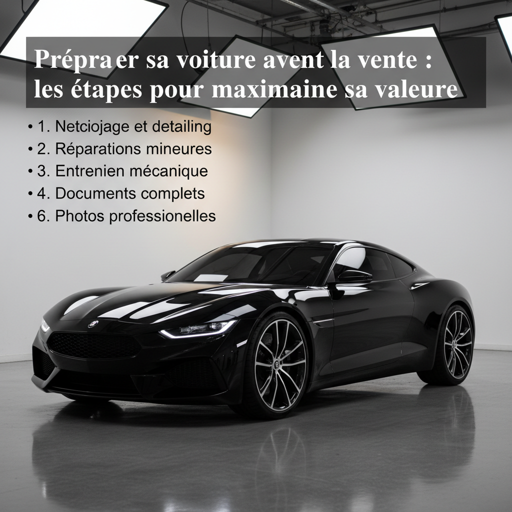 Préparer sa voiture avant la vente : optimiser la valeur résiduelle